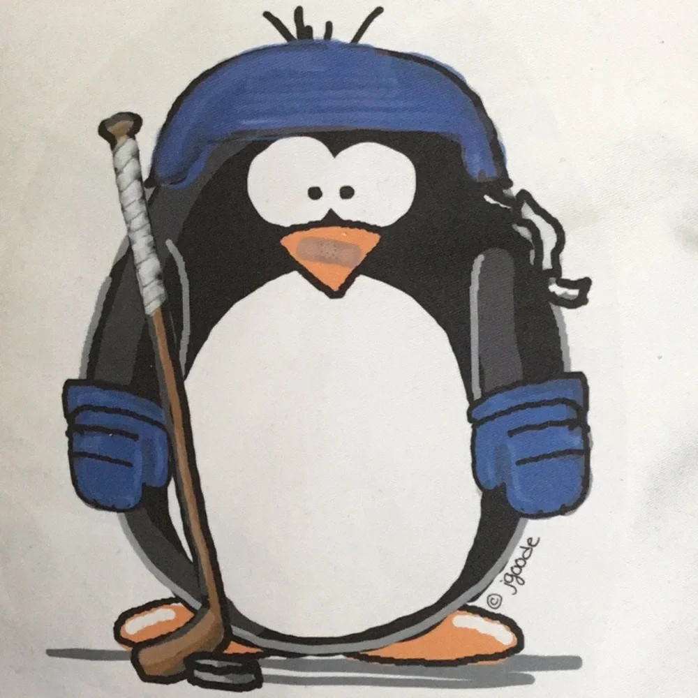 NWOT! Penguin hockey player pillow